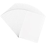 Colexy 50 Blatt Transparentpapier Premium A4 Durchsichtiges Papier Weiß, Bedruckbar...