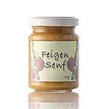 Feigen Senf aus dem Allgäu | 150ml süßer Feinkost Senf für Käse | Feigensenf aus...