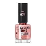 Rimmel Wonder'bond Care+Color Nagellack 001 No Muss No Fuss, regeneriert die Nägel, mit...