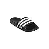 adidas Shower Adilette Badelatschen (Black/White, eu_Footwear_Size_System, Little_Kid,...