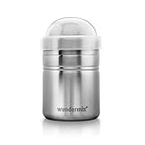 Wundermix - StreuPro Edelstahl-Streuer • Streuer für Zucker, Puderzucker, Mehl, Kakao &...