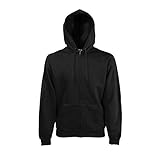 Fruit of the Loom - Hooded Sweat Jacket - Modell 2013 / Black, XXL XXL,Black