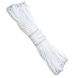 Nylonschnur 2mm Jalousie Schnur Weiß 40M Ersatzschnur für Plissee Raffrollo Schnur Blind...