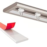 CMJYMX Selbstklebende Gardinenschiene Ohne Bohren Vorhangstangen Vorhangschienen Aluminium...