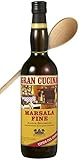 Gran Cucina Marsala Fine DOC 18% vol. mit Kochlöffel (1 x 0,75l) – Feiner Likörwein...