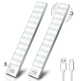 OUILA Schrankbeleuchtung LED mit Bewegungsmelder 2 Stück Schranklicht Schrankleuchte LED...