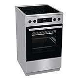 Gorenje GECS5C70XPA Elektro-Standherd mit Glaskeramik-Kochfeld / 50cm / 70...