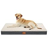 WAVVE orthopädisches Hundebett- 112x81x7.6cm ,Hundematte flauschig Hundekissen waschbar...