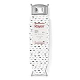 Rayen | Bügelbrett Basic Brett mit Metallgitter Höhenverstellbar Ablage - Bügeleisen...