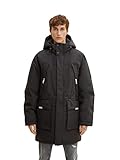 TOM TAILOR Denim Herren Artic Winterparka 1032436, 29999 - Black, L