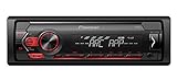 Pioneer MVH-S120UB | 1DIN Autoradio mit RDS | rot | halbe Einbautiefe | 4x50Watt | USB |...