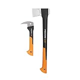 Fiskars Axt-Set, Spaltaxt mit Klingen- und Transportschutz, Länge: 60 cm,...