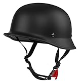 Halbschalenhelm Halbhelme Motorradhelm mit ECE Genehmigt Brain-Cap Halbschale Roller-Helm...