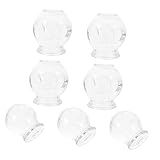 KALLORY 7-Teiliges Glas-Schröpfglas Cellulite-Schröpfbecher Körper-Schröpfmassage-Set...