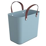 Rotho Albula Einkaufskorb 25l, Kunststoff (PP recycelt) , türkis, 25l