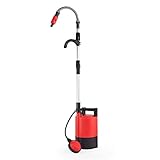 Grafner Regenfasspumpe 400 Watt, Fördermenge 5200 l/h, mit Teleskoprohr, Fassrandhalter,...