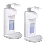 Relaxdays Desinfektionsspender, 2er Set, 500 ml, für Desinfektionsmittel & Seife,...