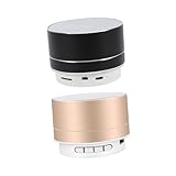 Gadpiparty 2 Stück Tragbare Kabellose Mini Lautsprecher mit LED Wiederaufladbare Stereo...