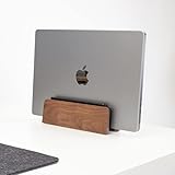 balolo Laptop Dock | Vertikaler Laptop Ständer | Echt-Holz Notebook Halterung Vertikal