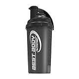 Best Body Nutrition Eiweiß Shaker - Schwarzer Stahl - Protein Shaker - BPA frei - 700ml