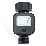 Aupoko Digitaler Wasserzähler mit IPX5 Schutz – Praktischer Wasseruhr mit 4 Messmodi...