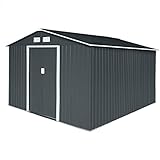 HATTORO S300 Metall Gerätehaus XXXL 277x319x192cm Geräteschuppen Garten Schuppen...