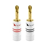 Nakamichi 24K vergoldeter Bananenstecker 12 AWG - 18 AWG Gauge Größe 4mm für...