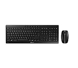 CHERRY STREAM DESKTOP, kabelloses Tastatur- und Maus-Set, Deutsches Layout (QWERTZ), 2,4...