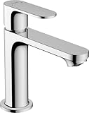 hansgrohe Waschtischarmatur Rebris S, Wasserhahn Bad mit Auslauf Höhe 110 mm, mit...