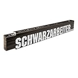 STABILA Holz-Gliedermaßstab Type 707 P SCHWARZARBEITER, 2 m, schwarz, metrische Skala,...