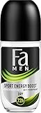 Fa Men Anti-Transpirant Deo Roll-On Sport Energy Boost mit erfrischendem Duft, 72h Schutz,...
