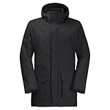 Jack Wolfskin Herren Fierce Wind Parka, Black, XL