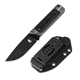 Kizer Smolt Feststehendes Messer, 2,93 Zoll 3V Stahl Drop-Point Messer mit G10 & Micarta...