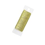 Basteldraht,0,35mm x 50m Blumendraht Basteldraht Dünn Blumenwickeldraht Für...