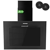 TopStrong Dunstabzugshaube 60cm，Abzugshaube 60cm Umluft/Abluft mit 350 m³/h Starker...