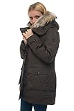 Woolrich WWCPS2760 UT1974 100-BLACK Parka für Damen, Grün Large