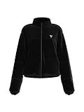 GUESS Damen Couture Puffer Jacke, Schwarz (Jet Black), M