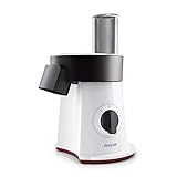 Philips Salatzubereiter – 200W, mit 5 Scheibeneinsätzen zum Schneiden und Reiben...