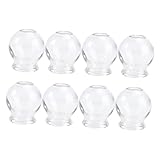 KALLORY 8-Teiliges Glas-Schröpf-Massage-Set Transparenter Pflegebecher...