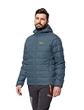 Jack Wolfskin Herren Ather Down Hoody M Daunenjacke, Midnight Sky, L EU
