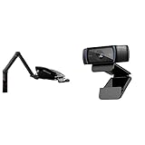 Novus TalkMaster Telefonschwenkarm anthrazit & Logitech C920 HD PRO Webcam, Full-HD 1080p,...