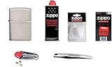 Zippo Set 3 enthält EIN Feuerzeug, Benzin, Feuersteine, Watte, Docht und eine Pinzette