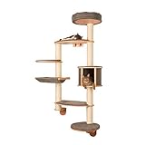 Kerbl Pet Wandkratzbaum Dolomit XL Tofana, 1x Höhle / 1x Hängematte / 1x Bett / 4x...