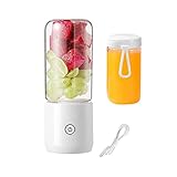 Evzvwruak 380ML Tragbarer Mixer Kabelloser Mini-Entsafter Fruchtsaftpresse für Obst- und...