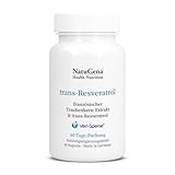 NatuGena Trans-Resveratrol, 200 mg französischer Traubenkern-Extrakt pro Kapsel,...