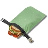 BROODNODIG® - Wiederverwendbarer Butterbrotbeutel - aus 100% recycelten PET-Flaschen -...