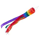 CIM Windsack - 100 Rainbow - UV-beständig und wetterfest - Ø11cm, Länge: 100cm - inkl....