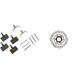 SHIMANO Unisex – Erwachsene B01S/B03S/B05S bremsbeläge, Light Brown & Bremsscheibe 160...