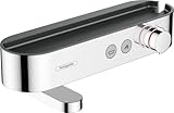 hansgrohe Wannenthermostat ShowerTablet Select, Aufputz Badarmatur für 2 Funktionen,...