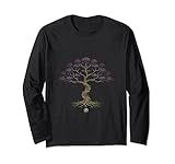 Yggdrasil Lebensbaum Nordische Mythologie Prächtige Farben Langarmshirt